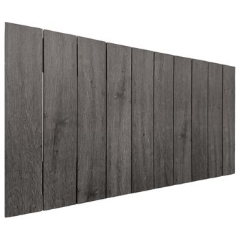 Cabecero De Madera Reciclada Dm Estilo Palet Vertical 90x46cm Camas 80/90 - Ceniza Madera