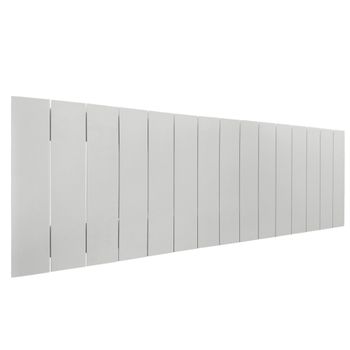 Cabecero De Madera Reciclada Dm Estilo Palet Vertical 135x46cm Camas 120/135 - Blanco Sólido