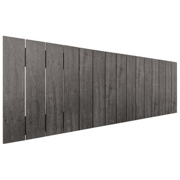 Cabecero De Madera Reciclada Dm Estilo Palet Vertical 135x46cm Camas 120/135 - Ceniza Madera