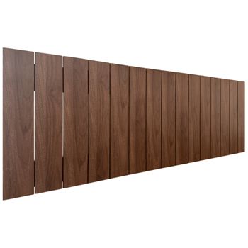 Cabecero De Madera Reciclada Dm Estilo Palet Vertical 135x46cm Camas 120/135 - Nogal Madera