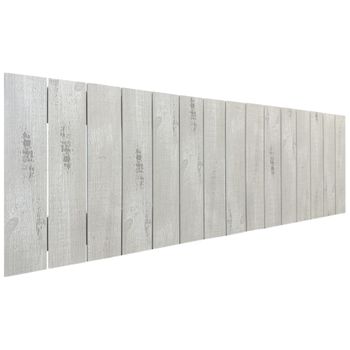 Cabecero De Madera Reciclada Dm Estilo Palet Vertical 145x46cm Camas 135/140 - Ártico