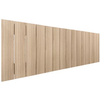 Cabecero De Madera Reciclada Dm Estilo Palet Vertical 145x46cm Camas 135/140 - Madera Natural