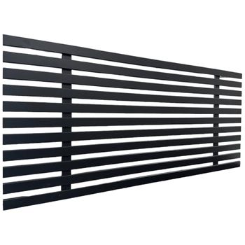 Cabecero De Madera Reciclada Dm Estilo Palet Japones 105x46cm Camas 105 - Negro Sólido