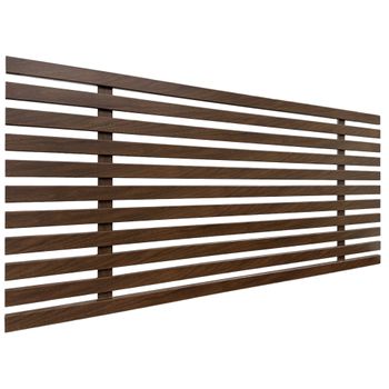 Cabecero De Madera Reciclada Dm Estilo Palet Japones 110x46cm Camas 105 - Nogal Madera