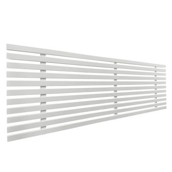 Cabecero De Madera Reciclada Dm Estilo Palet Japones 135x46cm Camas 120/135 - Blanco Sólido