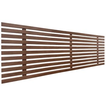 Cabecero De Madera Reciclada Dm Estilo Palet Japones 135x46cm Camas 120/135 - Nogal Madera