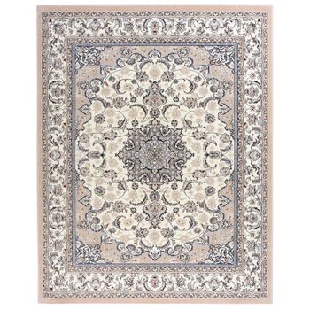 Alfombra Clásica De Pura Lana Virgen 70x135cm Azahar 51 Beige