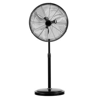 Ventilador De Pie Africo Negro Con Potencia 120w 3 Velocidades Fijo Y Rotatorio