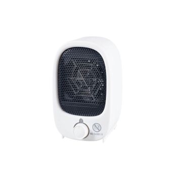 Klack Calefactor Cerámico de Enchufe con Mando 900W Blanco