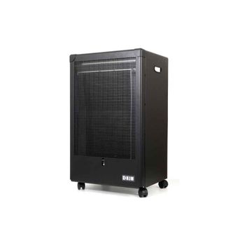 Estufa Halógena De Carbono Fulgor 900w Negro Y Plata