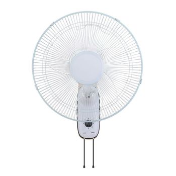 Ventilador De Pared Silencioso Con Cadenas, Ventilador De Pared Cudo Oscilante Moderno, 45w Ø43 Cm Diámetro 3 Velocidades