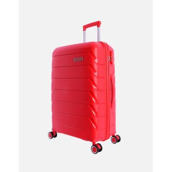 Maleta De Viaje Mediana De Polipropileno Don Algodon 64x44x24 Cm - Rojo