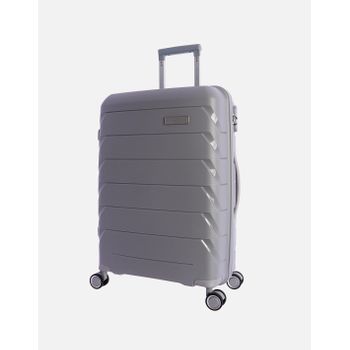 Maleta De Viaje Mediana De Polipropileno Don Algodon 64x44x24 Cm - Gris