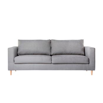 Sofá Tres Plazas Tejido Klast Home  200 X 83 Cm - Gris