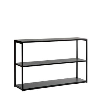 Estantería Baja Metal Klast Home Industrial 120 X 80 Cm - Negro