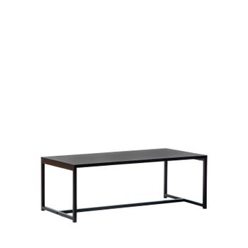 Mesa De Centro Fija Metal Klast Home Industrial 100 X 36 Cm - Negro