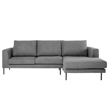 Sofá Chaise Longue Tejido Klast Home  298 X 100 Cm - Gris