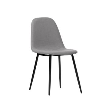 Silla Tapizada Tela Klast Home Nórdico 45 X 86 Cm - Gris