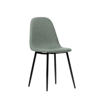 Silla De Comedor Poliéster Klast Home Nórdico 45 X 86 Cm - Verde