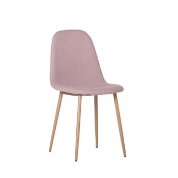 Silla De Comedor Poliéster Klast Home Nórdico 45 X 86 Cm - Rosa