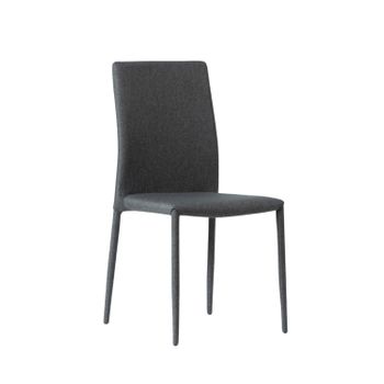 Silla Tapizada Tela Klast Home Nórdico 44 X 93 Cm - Gris Oscuro