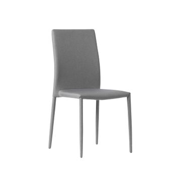 Silla De Comedor Poliéster Klast Home Nórdico 44 X 93 Cm - Topo