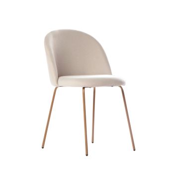 Silla Tapizada Tela Klast Home Nórdico 49 X 81 Cm - Beige