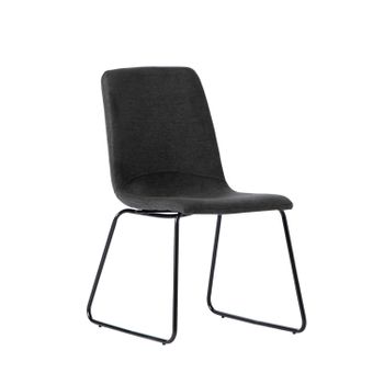 Silla De Escritorio Poliéster Klast Home Industrial 52 X 86 Cm - Gris Oscuro