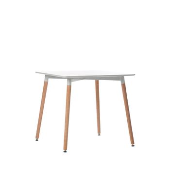 Mesa Fija Mdf, Melamina Klast Home Nórdico 80 X 75 Cm - Blanco