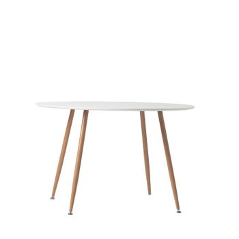 Mesa Fija Mdf, Melamina Klast Home Nórdico 120 X 75 Cm - Blanco