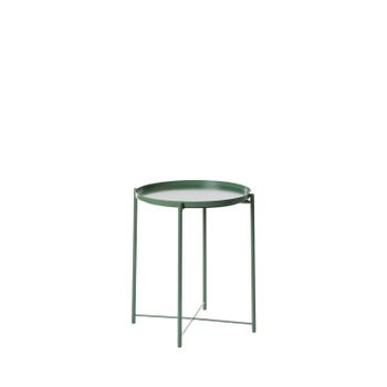 Mesa Auxiliar Metal Klast Home Moderno 45 X 53 Cm - Verde Oscuro