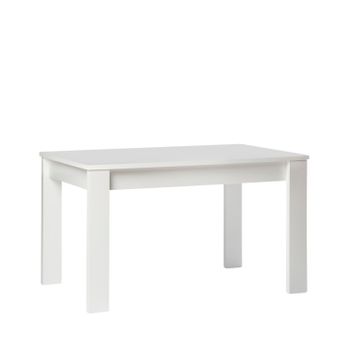 Mesa Fija Madera De Pino Lacada Klast Home Nórdico 140 X 78 Cm - Blanco