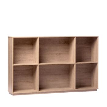 Estantería De Pared Madera Klast Home Nórdico 146 X 93 Cm - Natural