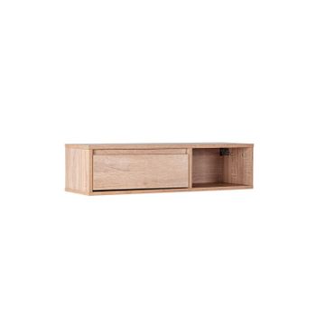 Mueble Recibidor Flotante Pb, Melamina Klast Home Nórdico 80 X 20 Cm - Natural