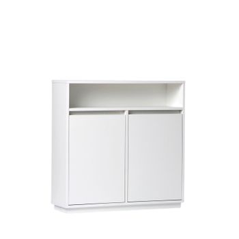 Mueble Recibidor Pb, Melamina Klast Home Nórdico 80 X 80 Cm - Blanco