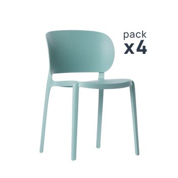 Silla Polipropileno Plástico Klast Home Vintage 50 X 78 Cm - Menta