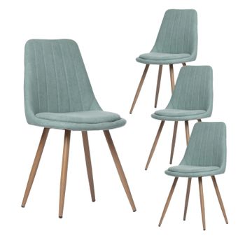 Silla Tapizada Tela Klast Home Nórdico 47 X 87 Cm - Menta