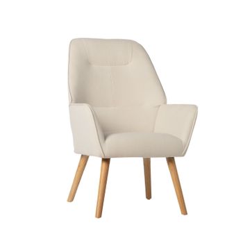 Butaca De Lectura Tejido Klast Home Nórdico 65 X 93 Cm - Beige