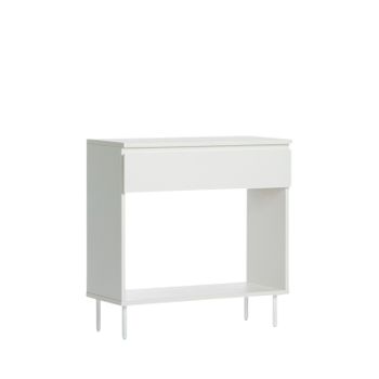 Mueble Recibidor Pb, Melamina Klast Home Nórdico 80 X 79 Cm - Blanco