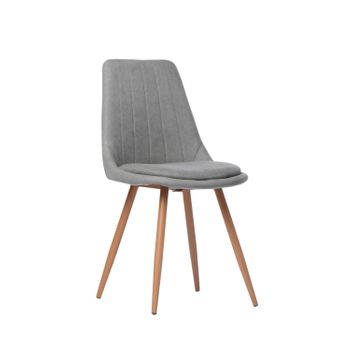 Silla Tapizada Tela Klast Home Nórdico 47 X 87 Cm - Gris