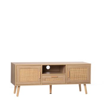 Mueble Tv Pb, Melamina, Ratán Natural Klast Home Natural 120 X 49 Cm - Natural