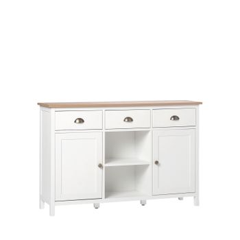 Aparador Madera Klast Home Contemporáneo 130 X 85 Cm - Blanco