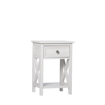 Mesita Con Patas Madera Klast Home Contemporáneo 43 X 63 Cm - Gris