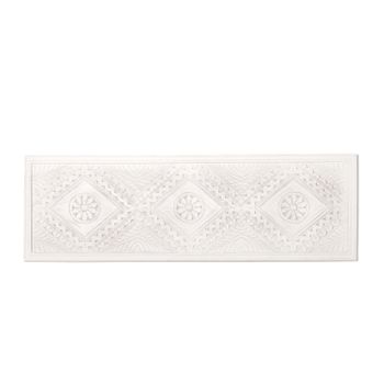 Cabecero Doble Mdf Lacado Klast Home Vintage 157 X 50 Cm - Blanco Decapado