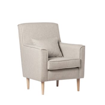 Butaca De Lectura Tapizado Erenis 1 Klast Home Nórdico 75 X 99 Cm - Gris Perla