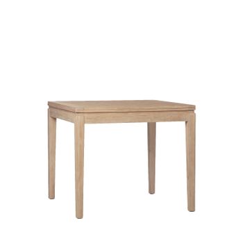 Mesa Cuadrada Extensible Madera Klast Home Contemporáneo 90 X 78 Cm - Natural