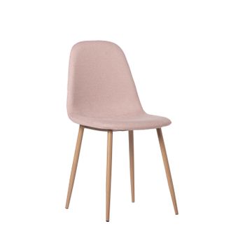 Silla De Comedor Poliéster Klast Home Nórdico 45 X 86 Cm - Rosa