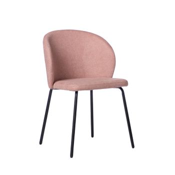 Silla Tapizada Poliéster Klast Home Nórdico 49 X 80 Cm - Rosa