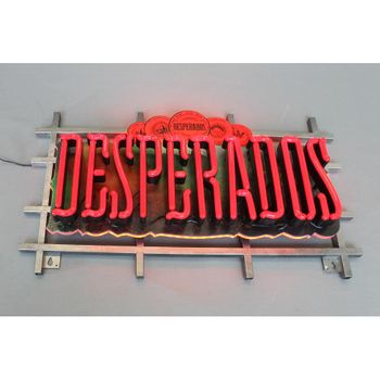 Donclaif Letrero Led Luminoso Desperados Rojo 72x10x40cm 5kgs ;