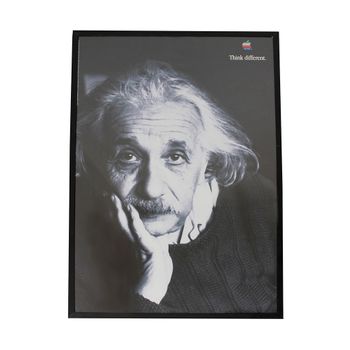 Spazioluzio - Cuadro Apple + Albert Einstein Antiguo Vintage 63x3x94 Cm ;